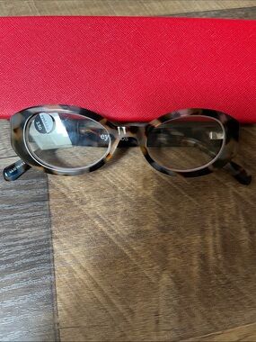 EYEBOBS new Tortoiseshell Round Reading Glasses with 2.50 readers
